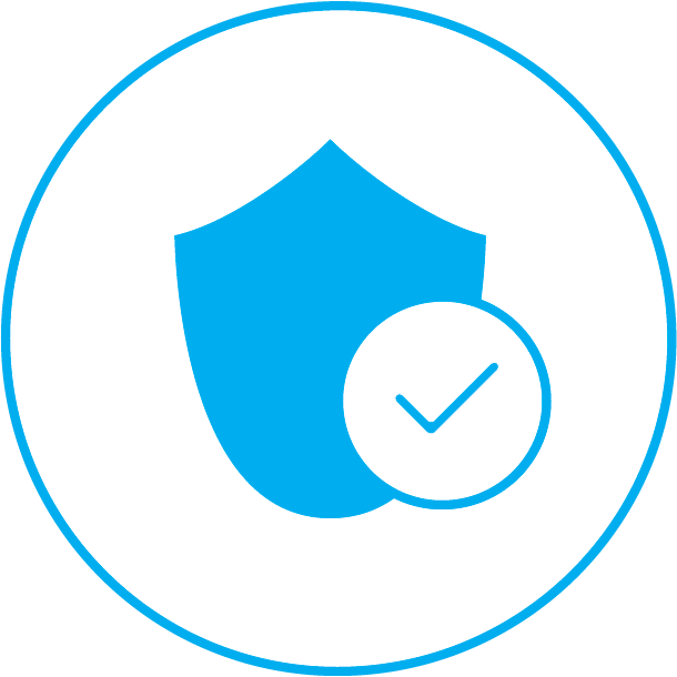 A check-marked secure icon, representing Synergy Technical's commitment to providing a security-first approach in engagements.